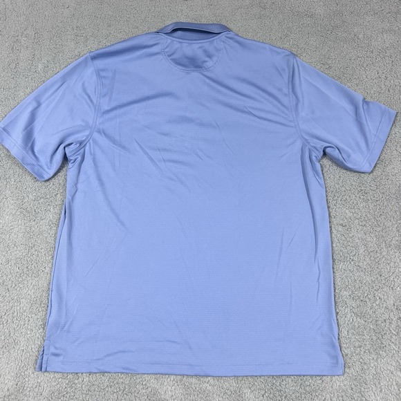 Greg Norman Polo Golf Shirt Men's Play Dry Performance Blue Large - Picture 4 of 4